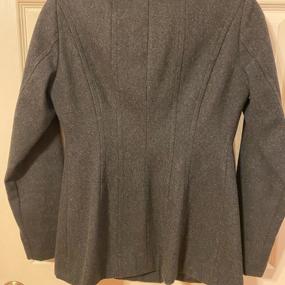 London Fog Wool Pea Coat Jacket XS Charcoal Gray - Picture 3 of 7
